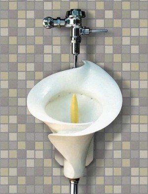 писсуар в виде цветка